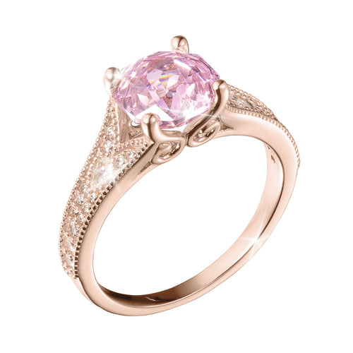 Enchanted Rose Pink Ladies Ring