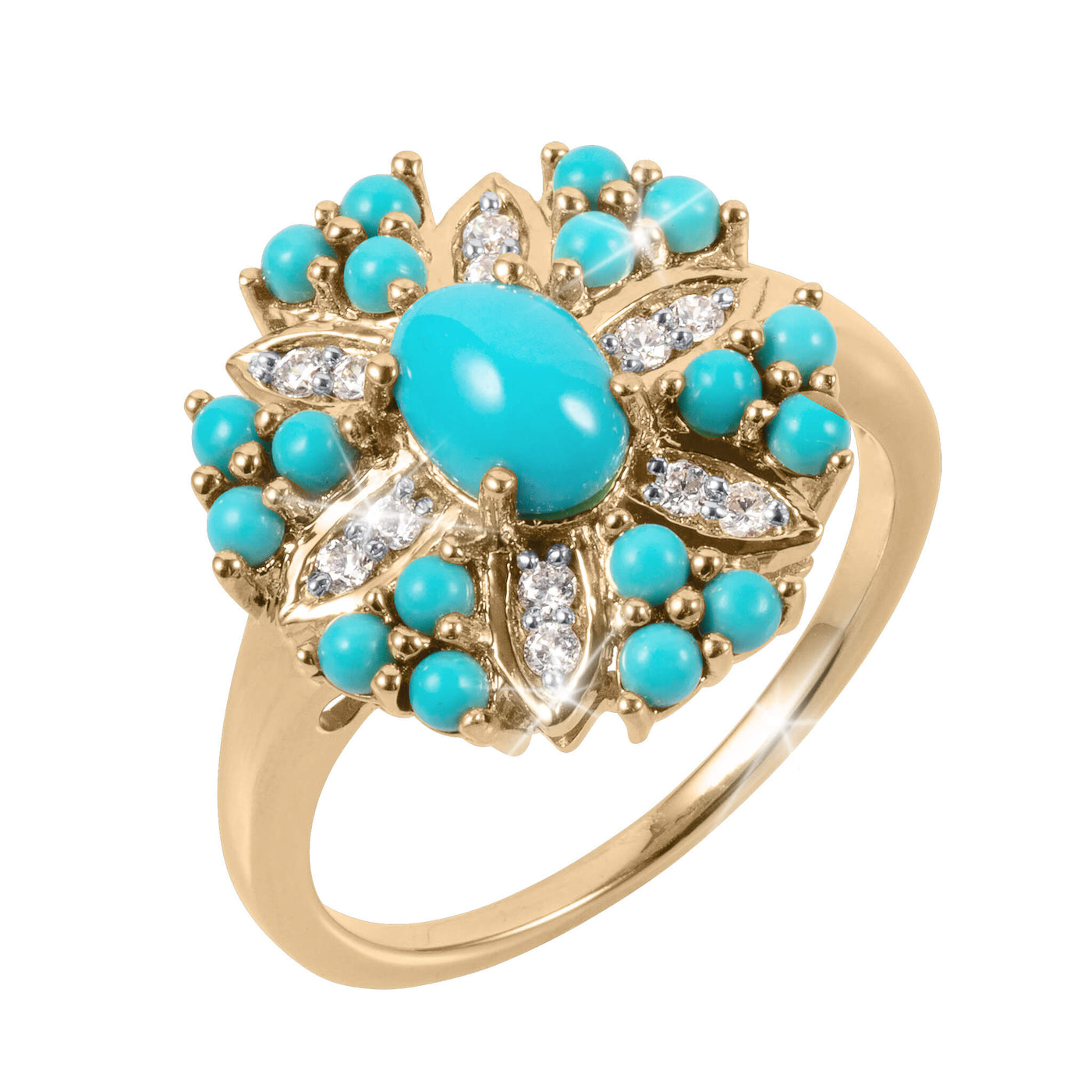 Desert Bloom Turquoise Ring
