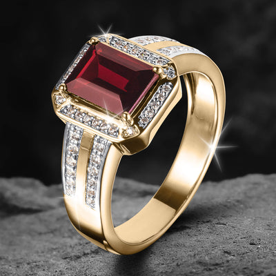 Daniel Steiger Legion Garnet Men’s Ring