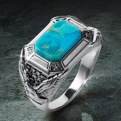 Desert Wings Turquoise Men’s Ring