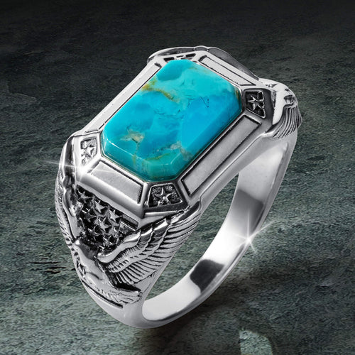 Desert Wings Turquoise Men’s Ring