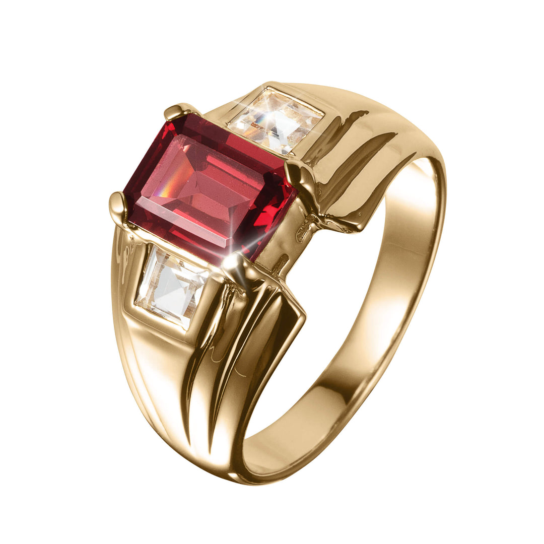 Garrett Ring Garnet Legacy Men's Ring | Timepieces International