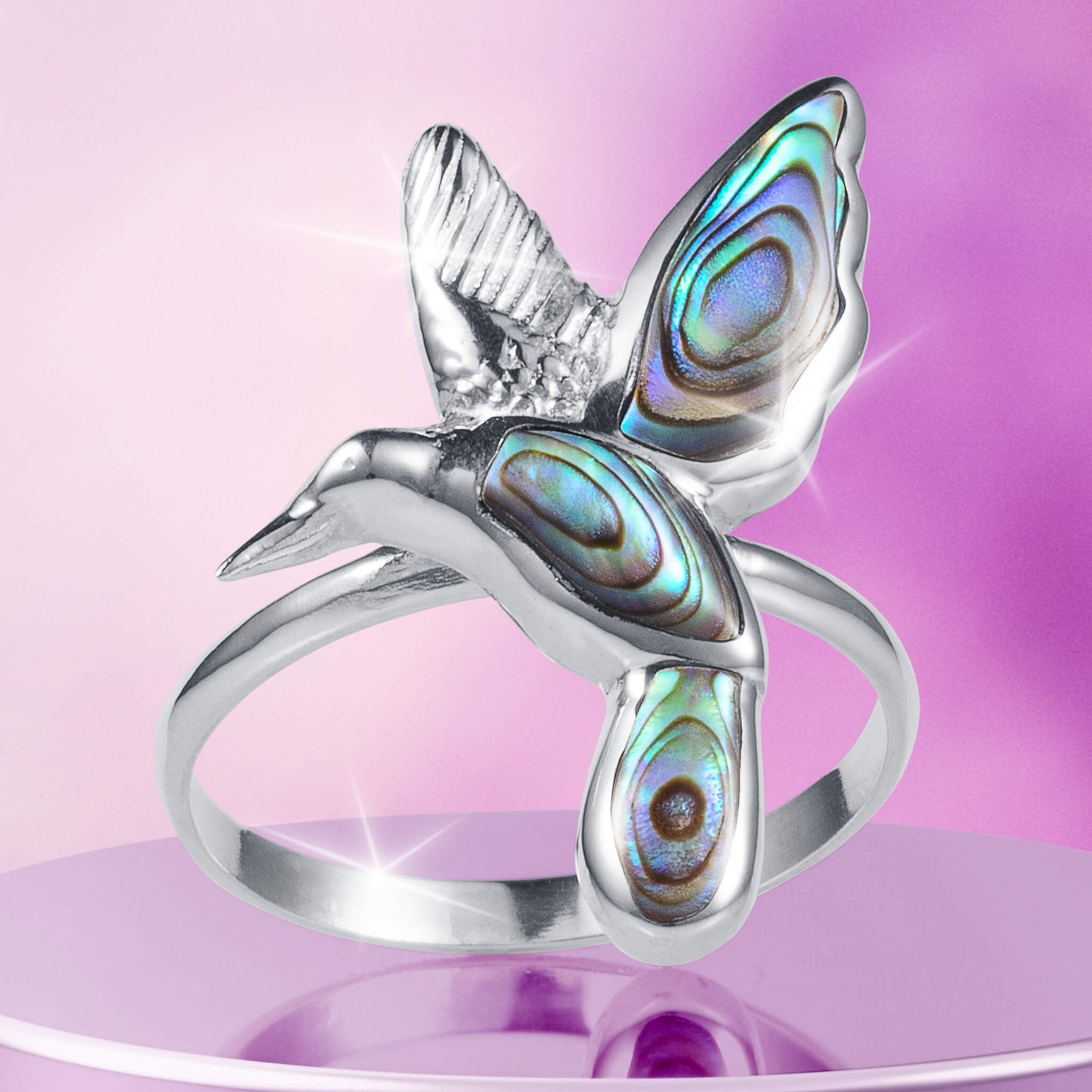 Abalone Hummingbird 3 Piece Set | Timepieces International