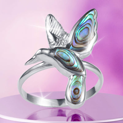 Daniel Steiger Abalone Hummingbird Ring