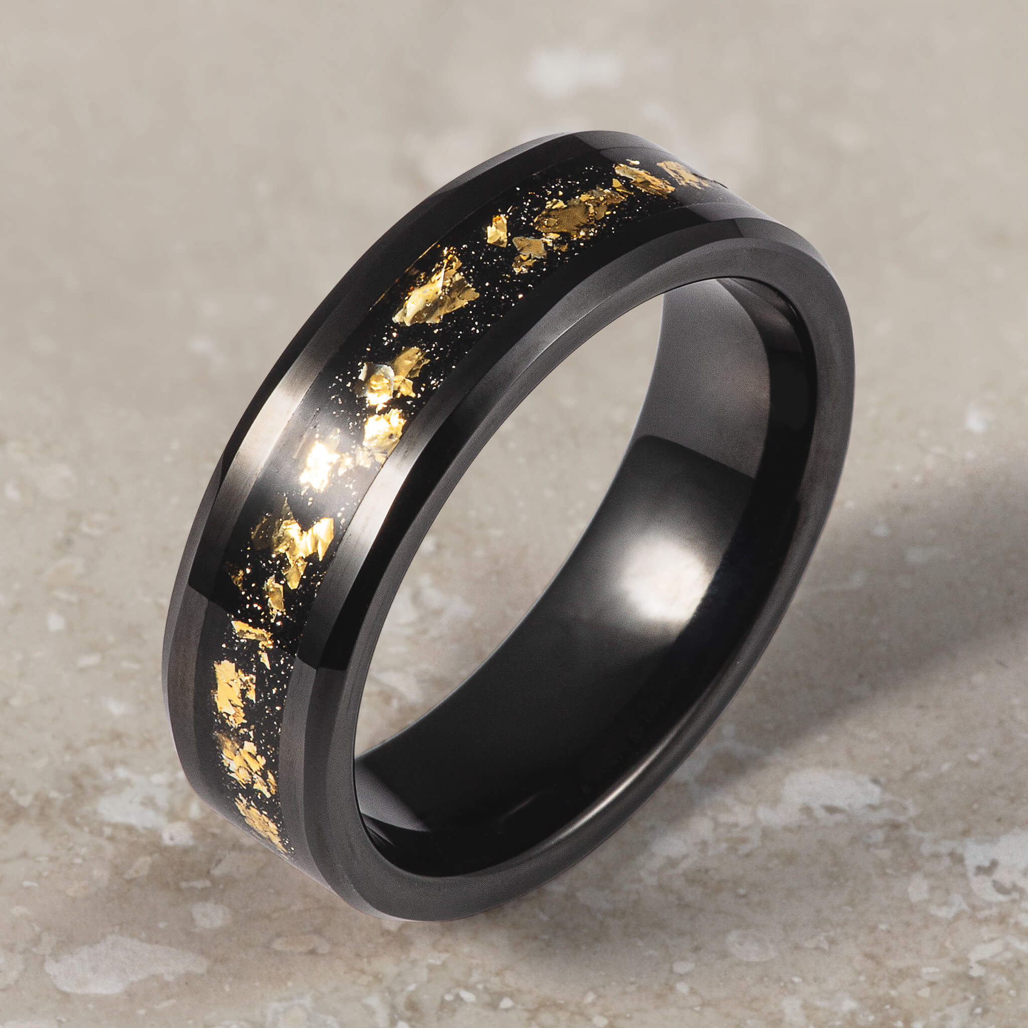 Daniel Steiger 22K Gold Leaf Men's Ring