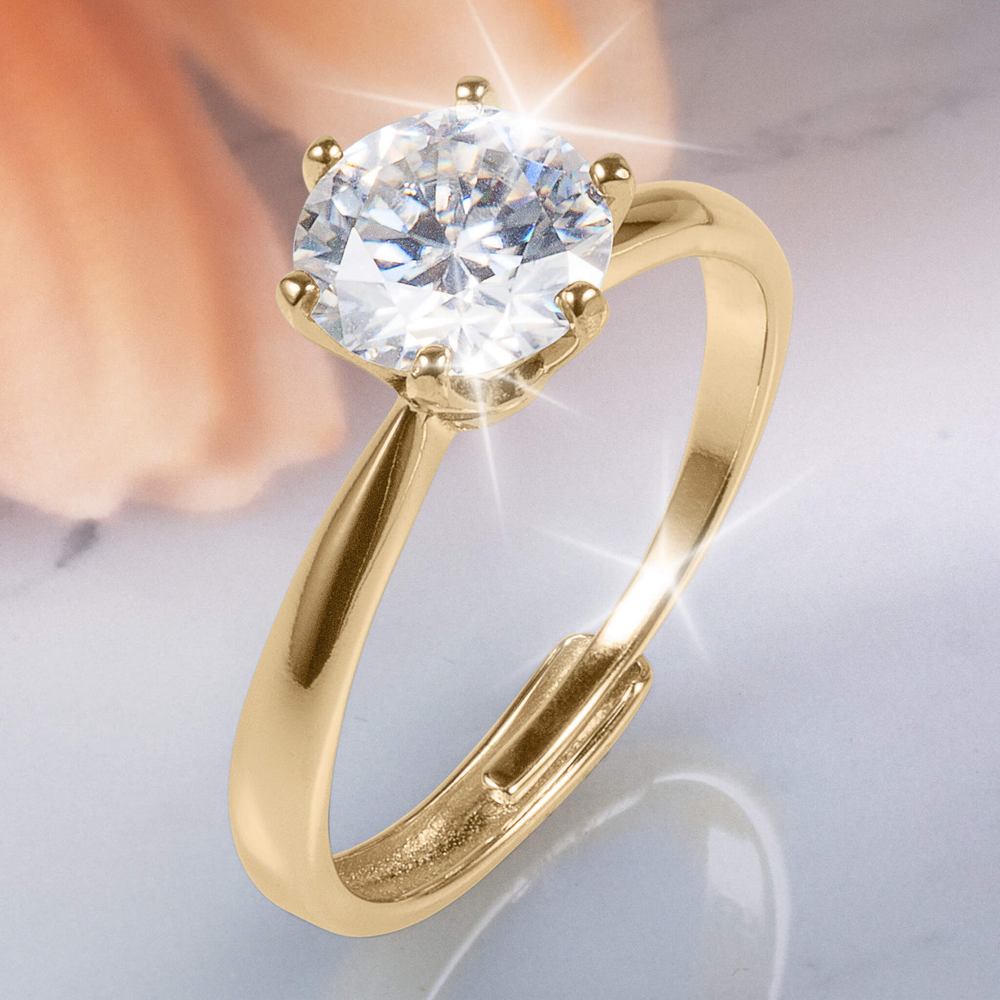 Golden Stardust Moissanite Collection