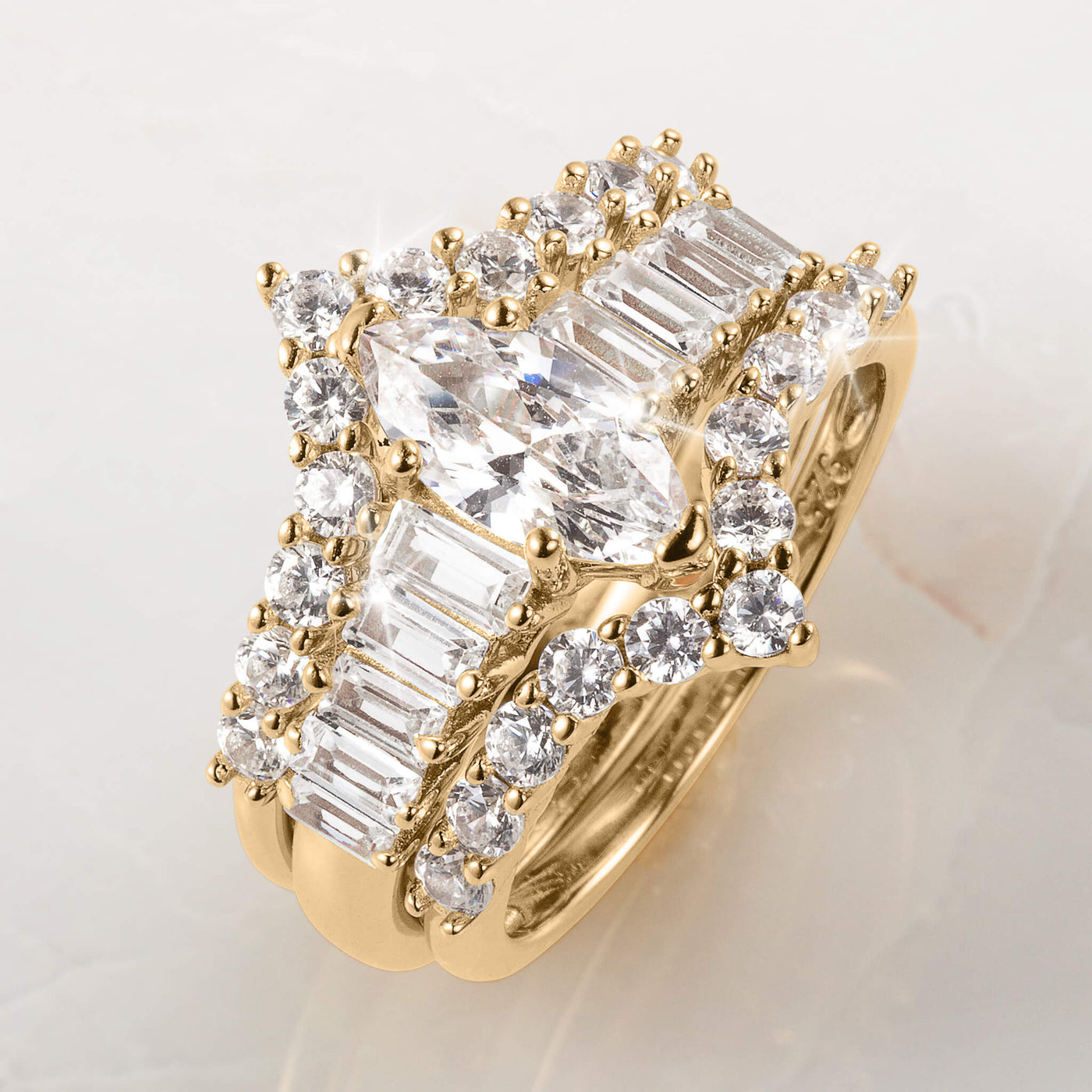 Illumina Marquise Bridal Ring Set