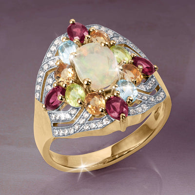 Opal Spectrum Ring