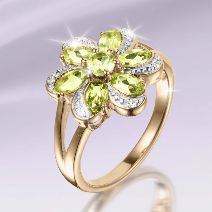 Daniel Steiger Flora Peridot Ring