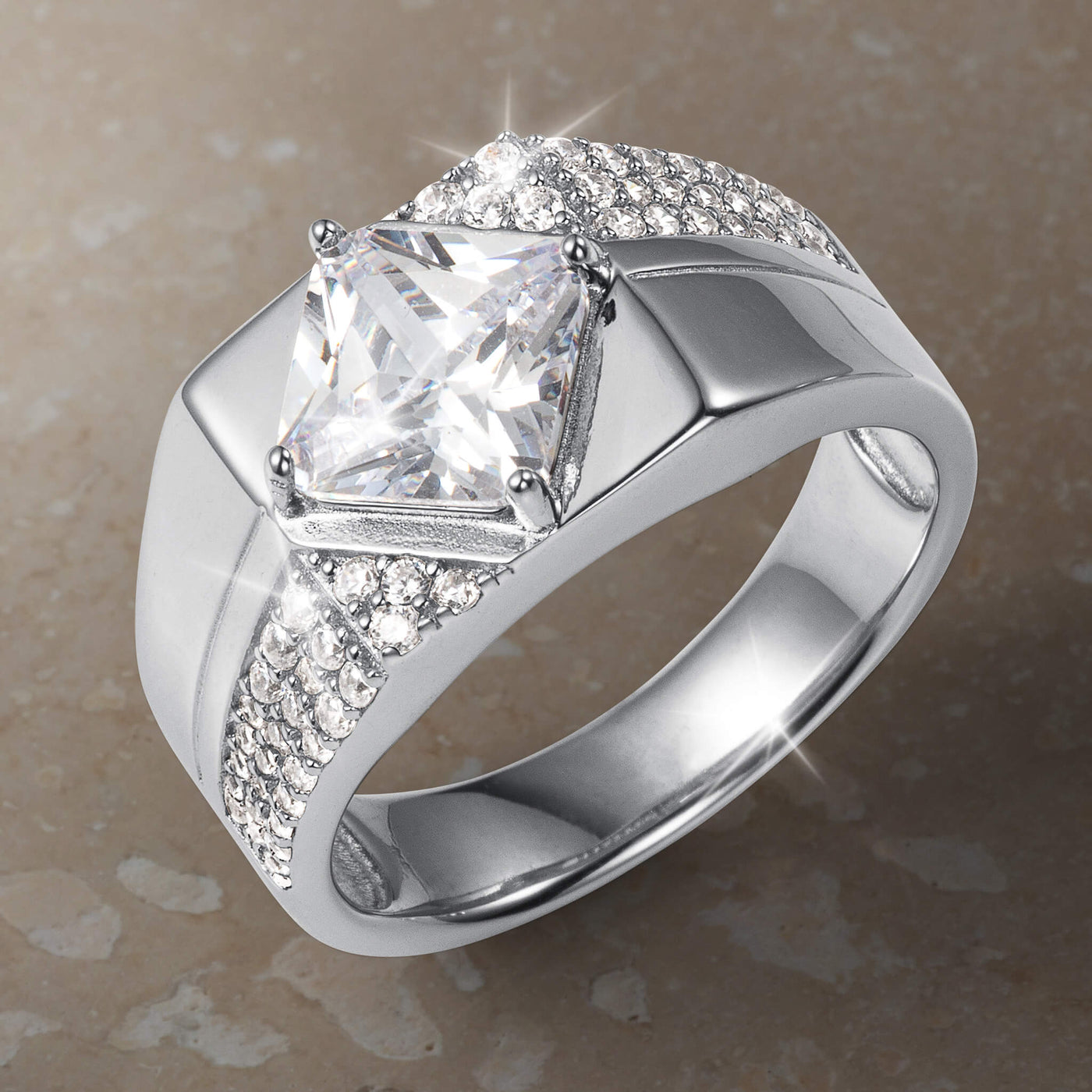 Winchester Rhodium Men’s Ring