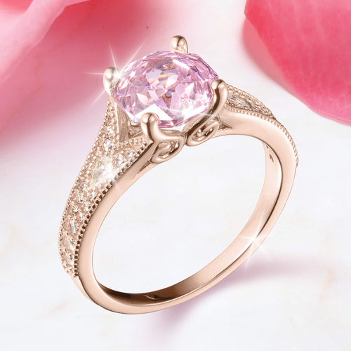 Enchanted Rose Pink Ladies Ring