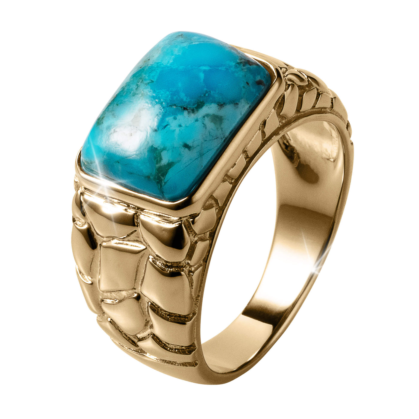 Daniel Steiger Turquoise Boulevard Men's Ring