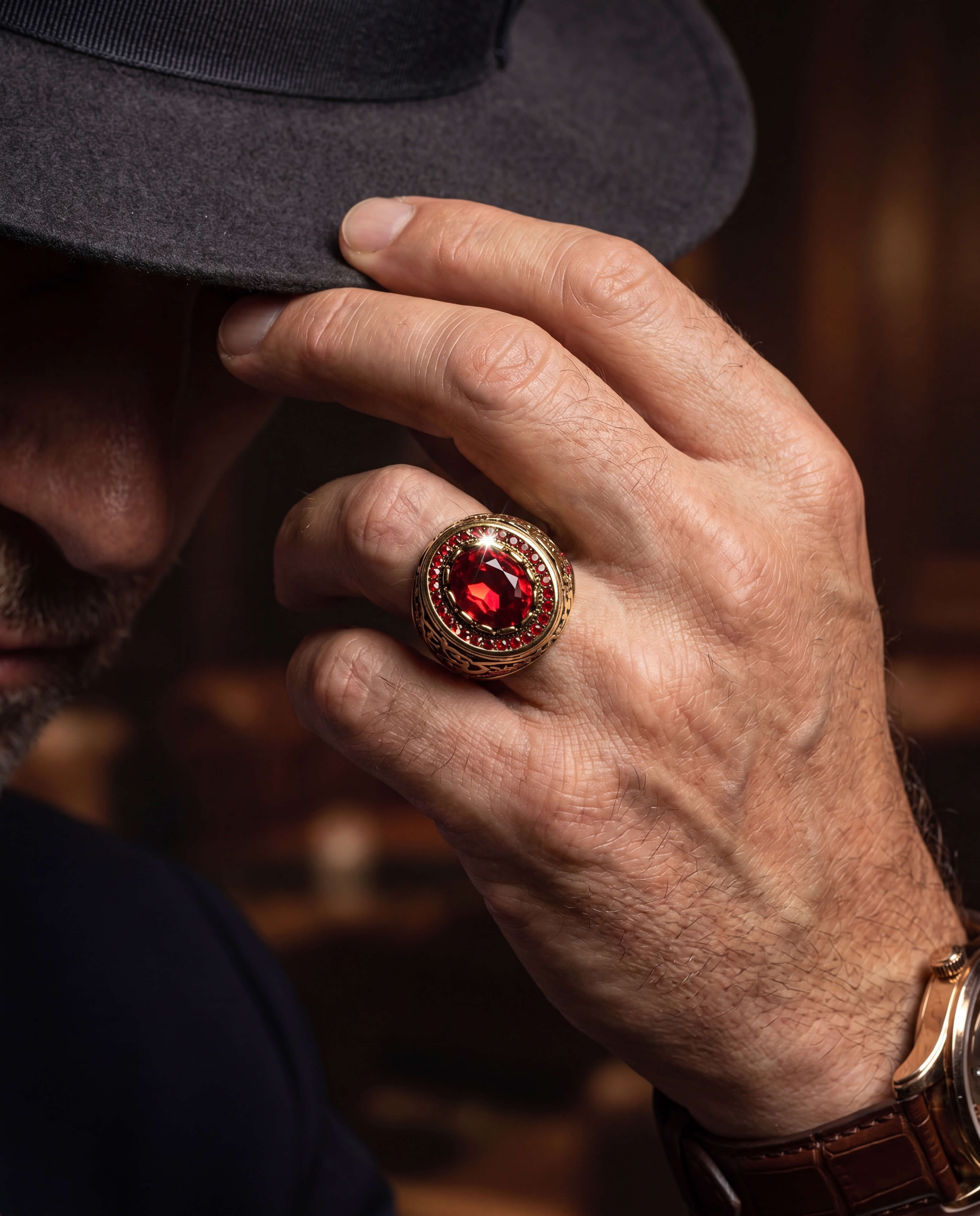 Royal Inferno Men's Ring