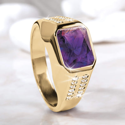 Saracen Purple Men's Ring