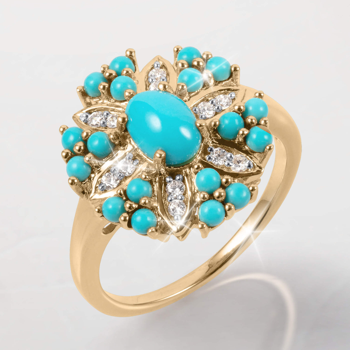 Desert Bloom Turquoise Ring