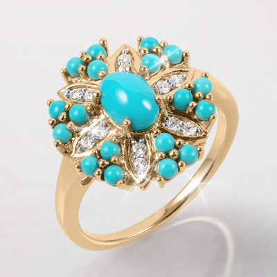 Desert Bloom Turquoise Ring