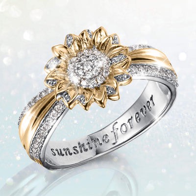 Daniel Steiger Sunlit Sunflower Trio Ring