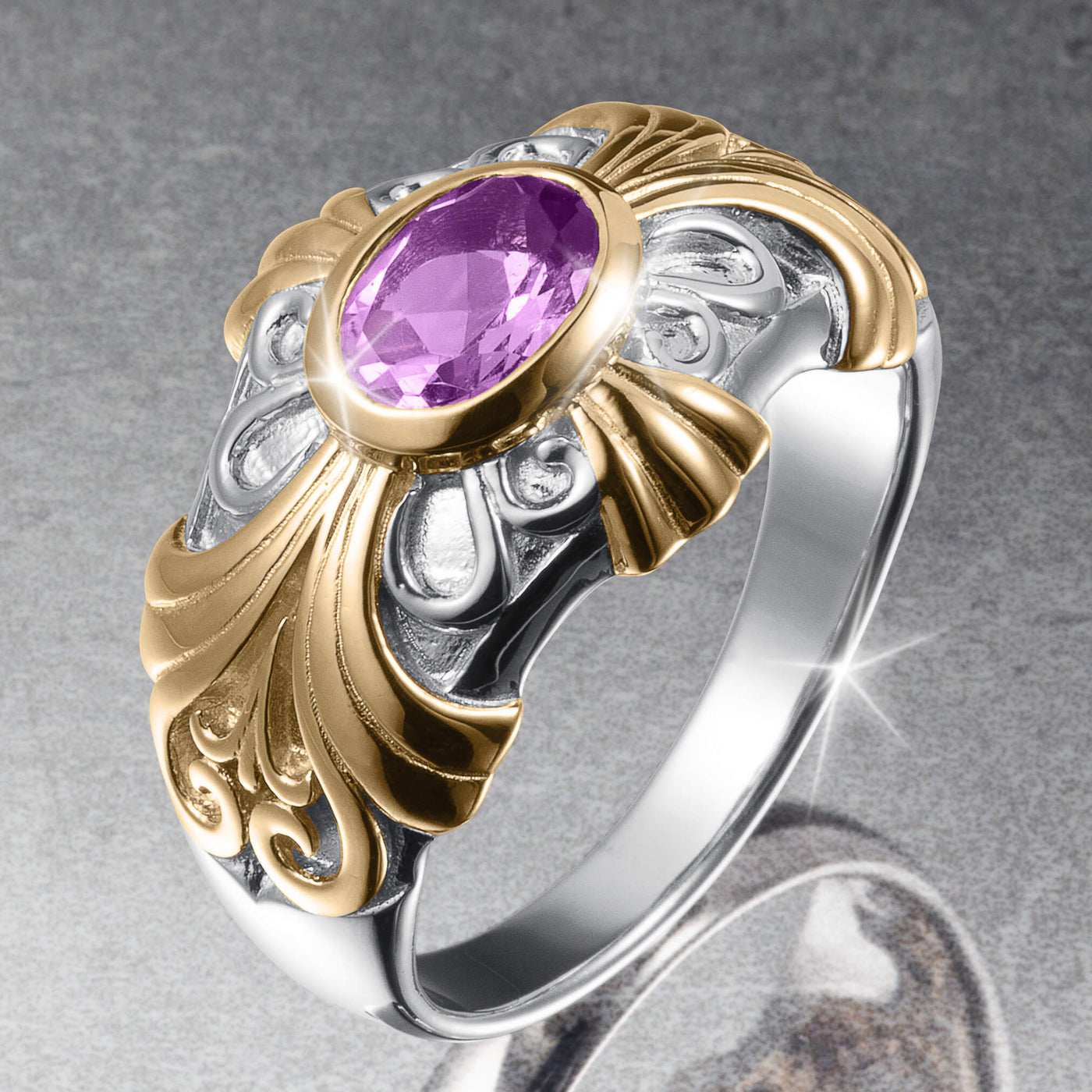 Knights Legacy Amethyst Ring