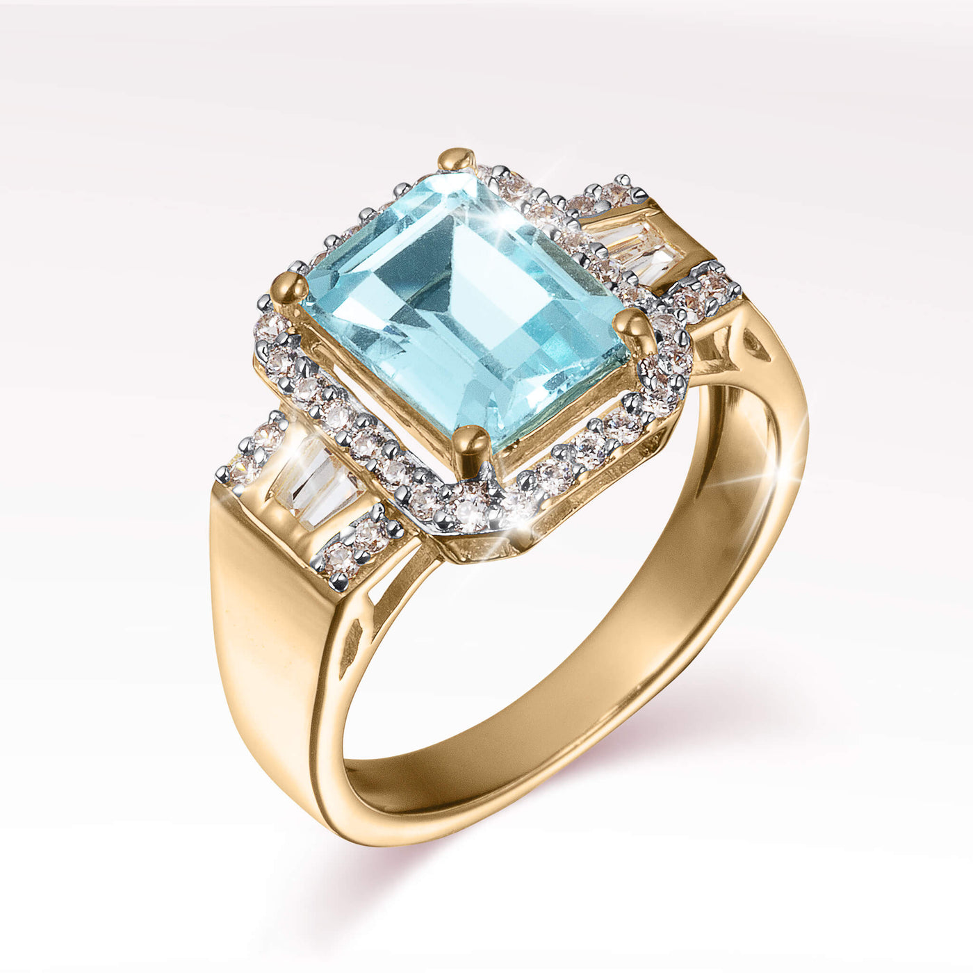 Golden Sky Topaz Ring