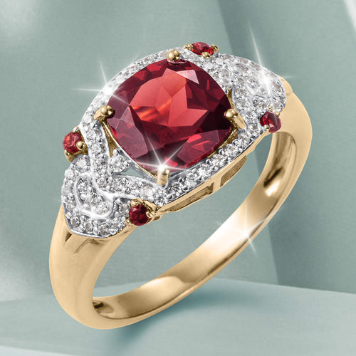 Gemma Garnet Ring