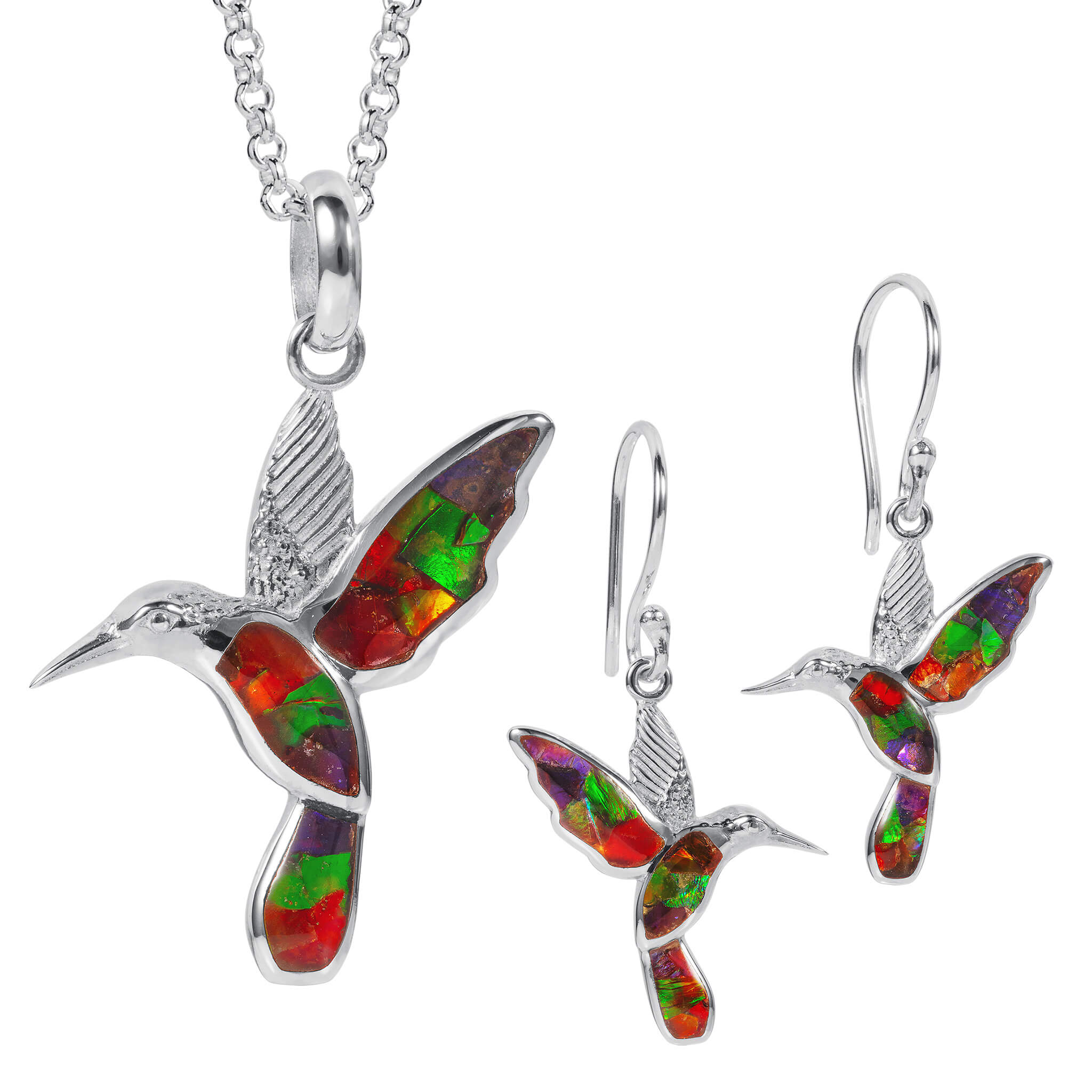 Daniel Steiger Ammolite Hummingbird Collection