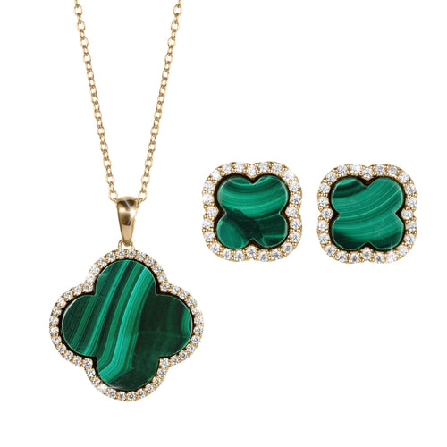 Fortuna Clover Malachite Collection