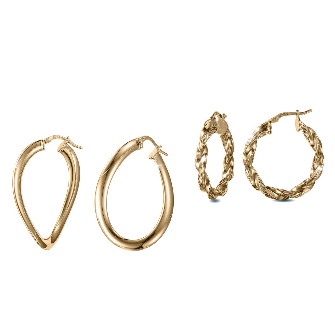 Golden Waves Earrings Collection