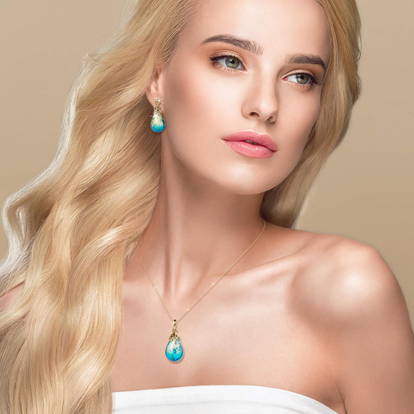 Daniel Steiger Azure Amber Earrings