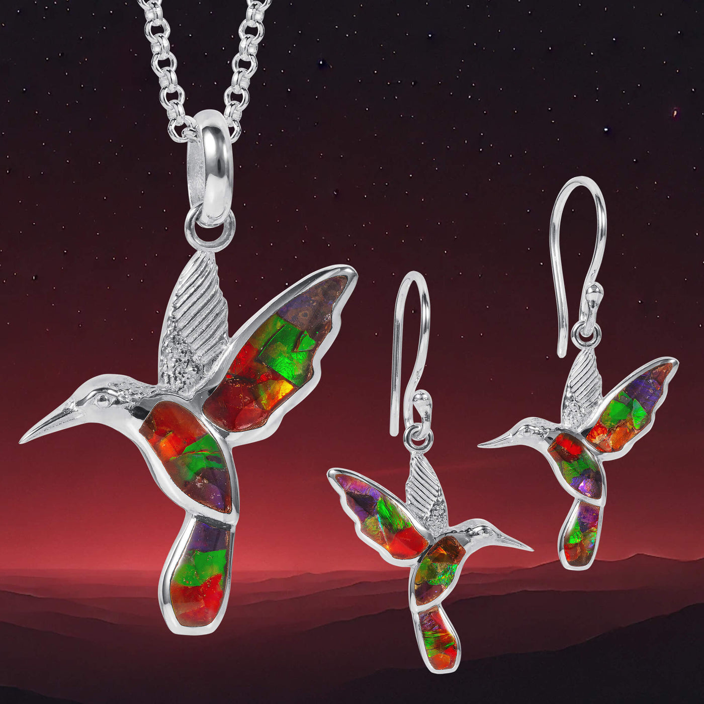 Daniel Steiger Ammolite Hummingbird Collection