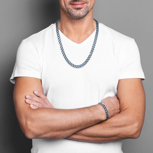 Indigo Steel Necklace