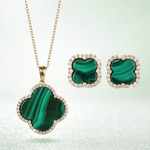 Fortuna Clover Malachite Collection