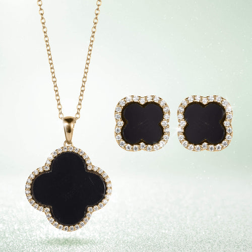 Fortuna Clover Onyx Collection