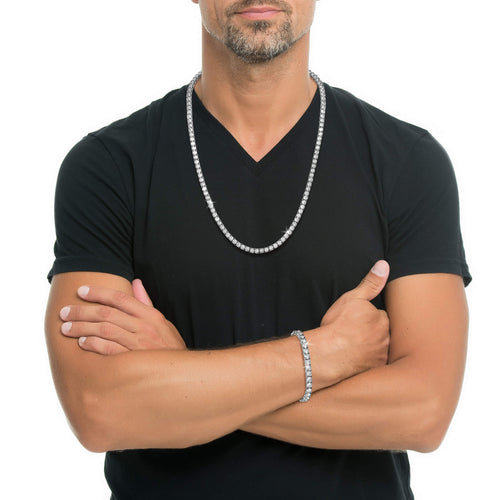 Billionaire Steel Men’s Necklace