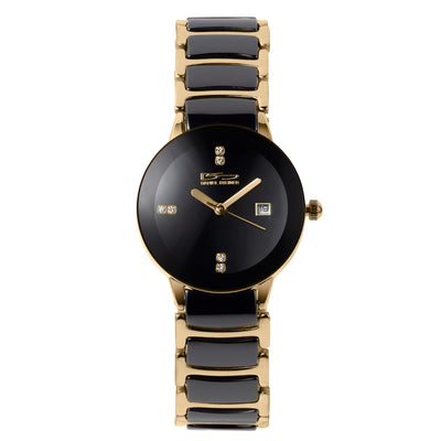 Daniel Steiger Ceramic Noir Gold Ladies Watch
