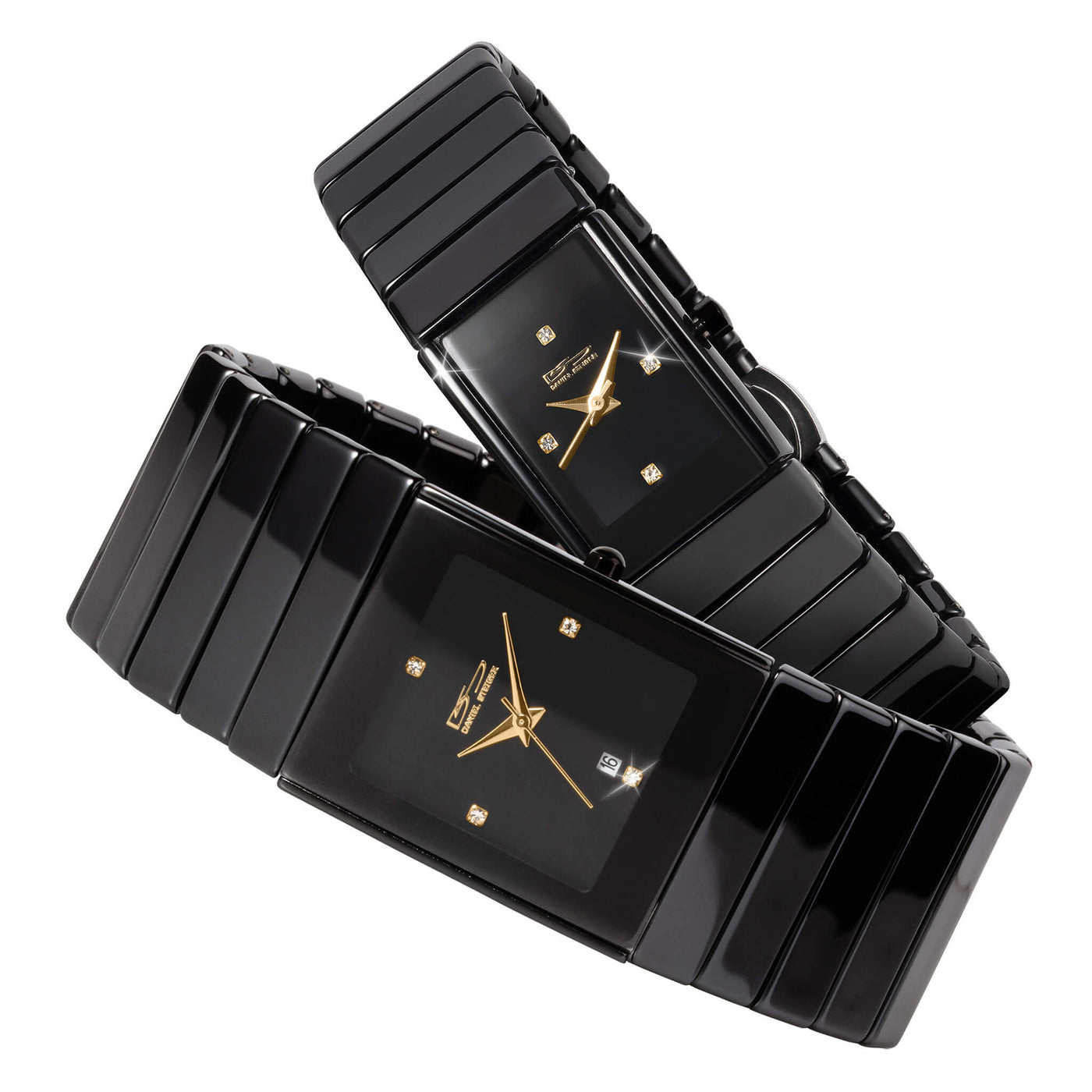 Nero Ceramic His & Hers Watch Set