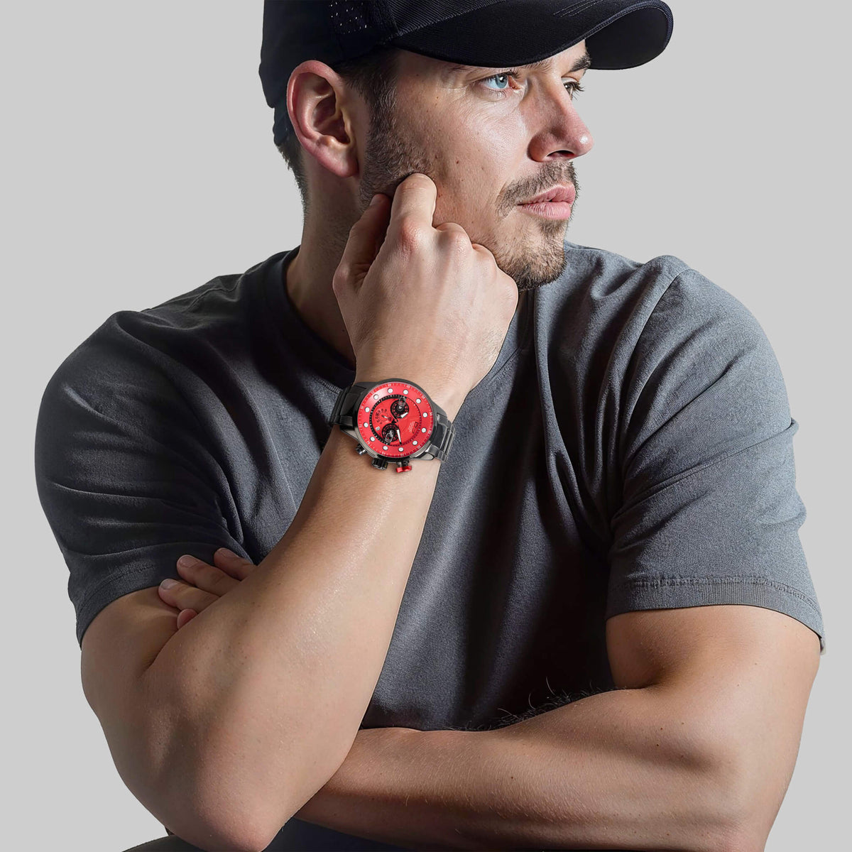 Daniel Steiger Maverick Red Men's Watch