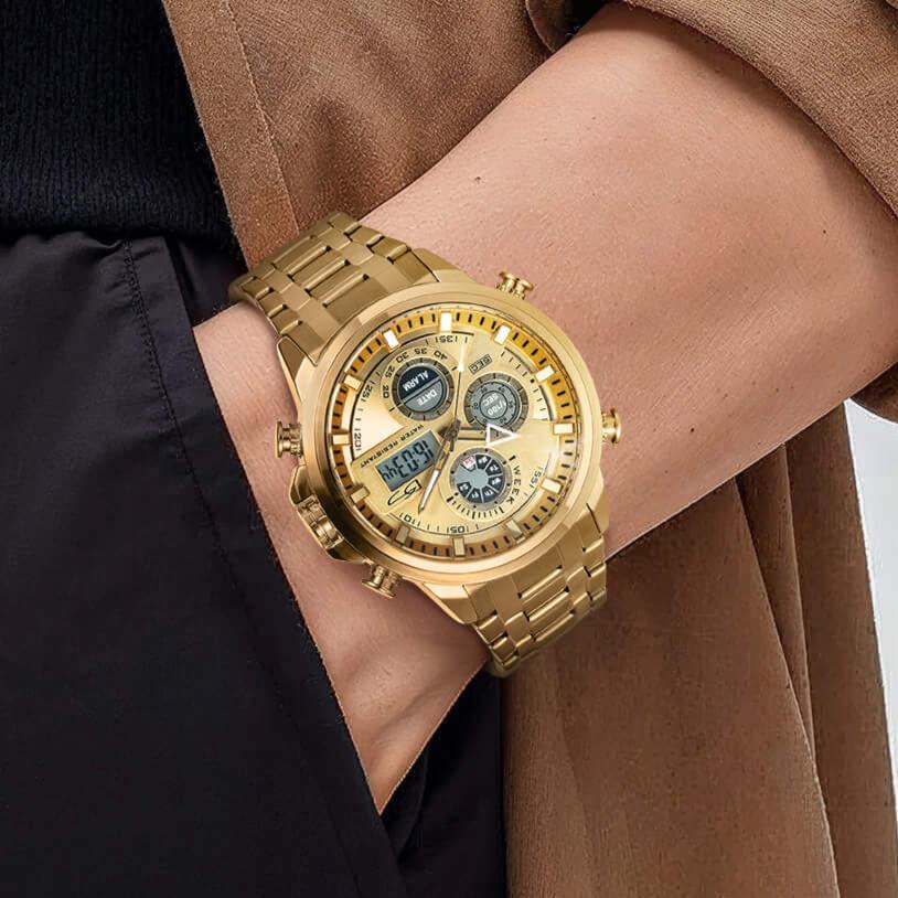 Techmaster Gold Men's Watch | Timepieces International