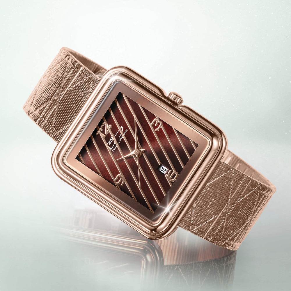 Daniel Steiger Parisian Mesh Rose Gold Ladies Watch