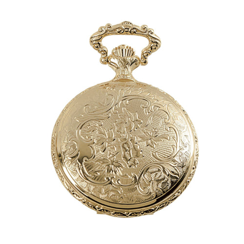 Daniel Steiger Golden Flying Eagle Hunter Pocket Watch & Chain