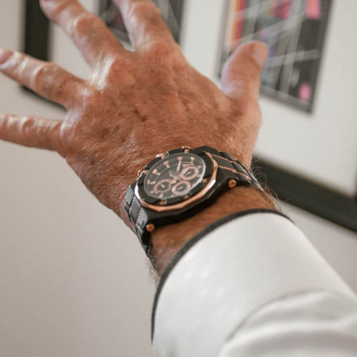 Daniel Steiger Phantom Rose Gold & Black Watch