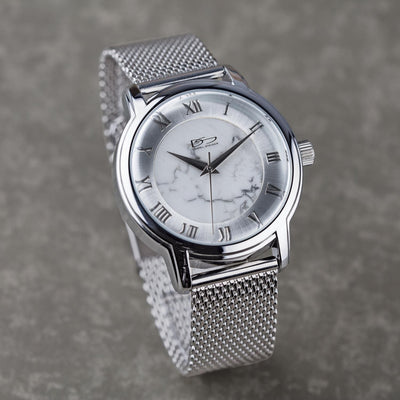 Daniel Steiger Marble Mesh Ice Steel Watch