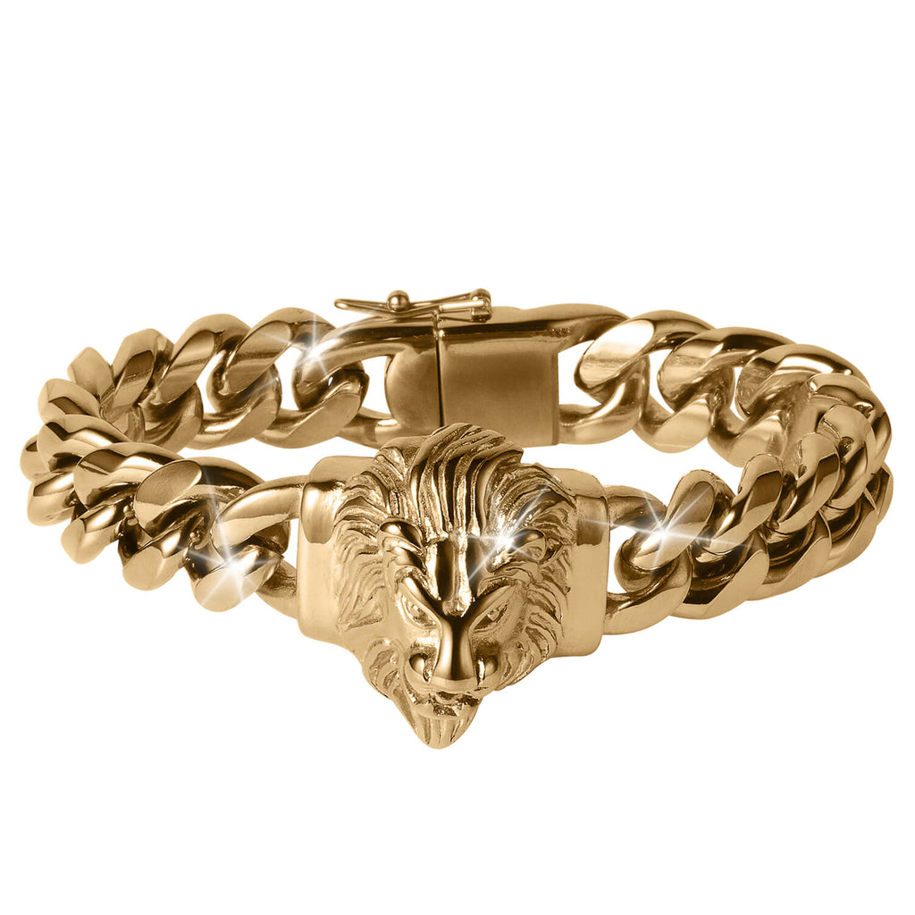 Golden Lionheart Bracelet | Timepieces International