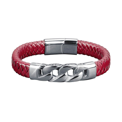 Daniel Steiger Moderno Red Leather Bracelet