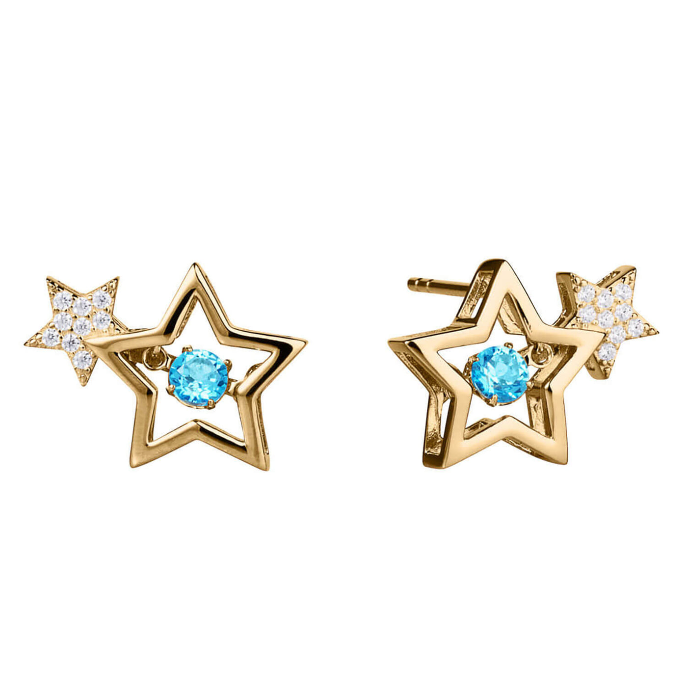 Daniel Steiger Starlight Topaz Gold Earrings