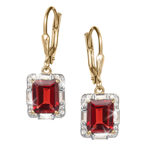 Daniel Steiger Crimson Paradise Garnet Earrings