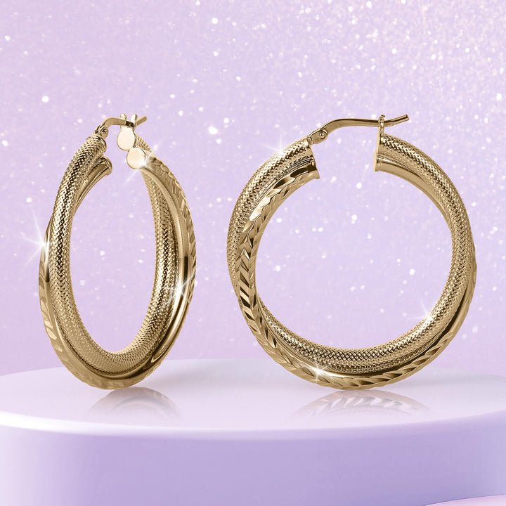 Daniel Steiger Double Creole Earrings