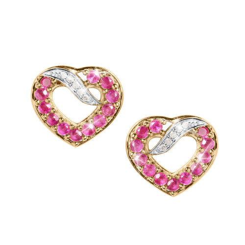 Daniel Steiger Ruby Rose Earrings