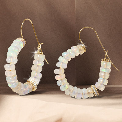 Daniel Steiger Ritz Opal Hoop Earrings