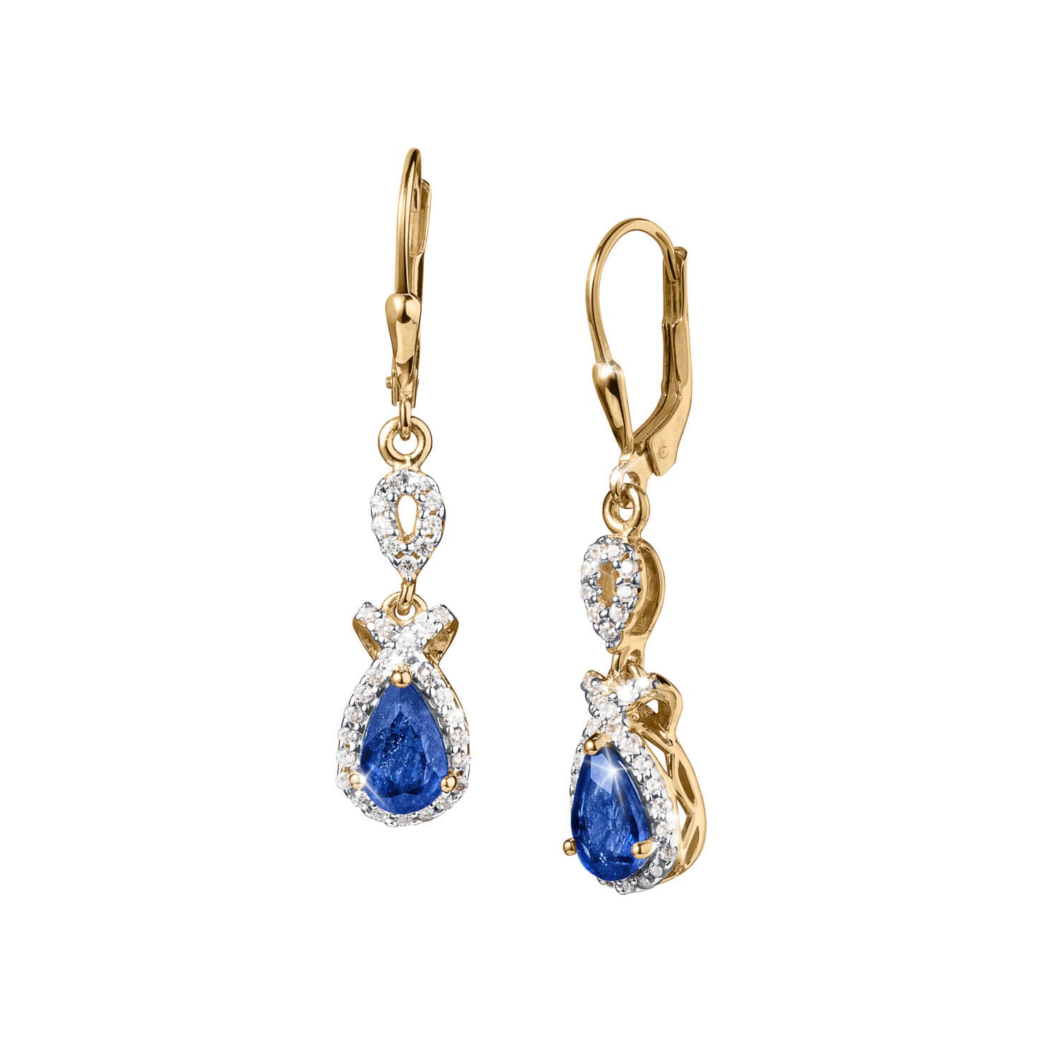 Daniel Steiger Ribbon Sapphire Earrings