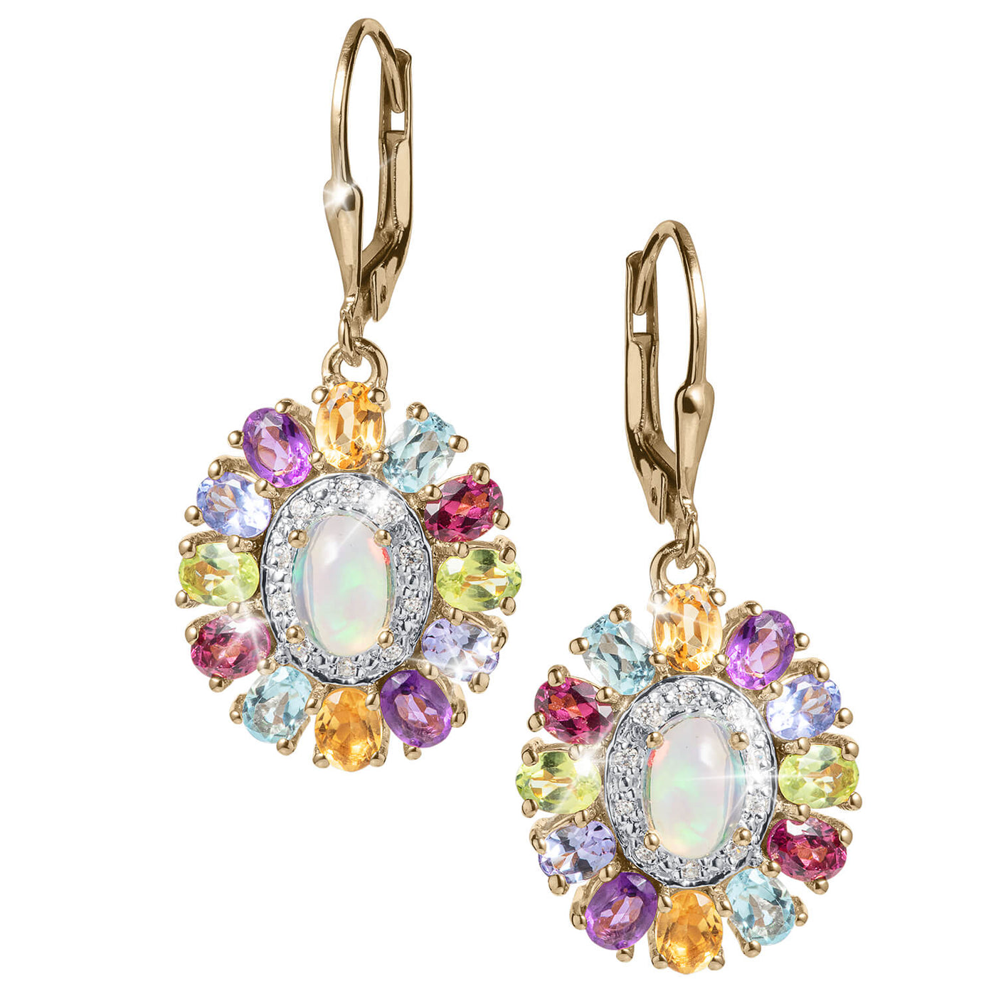 Daniel Steiger Rainbow Opal Earrings